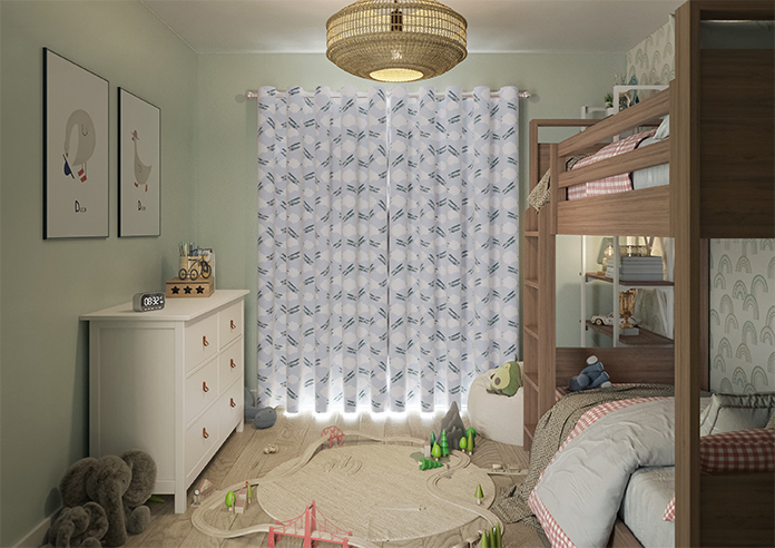Flying Ace, Green - Made to Measure Curtains - Image 15